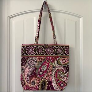 Vera Bradley Quilted Tote Very Berry Paisley Pattern